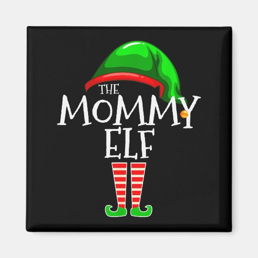 Mommy Elf Family Matching Group Christmas Mom  Magneet (Voorkant)