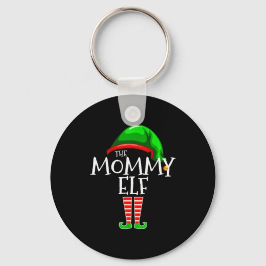 Mommy Elf Family Matching Group Christmas Mom  Sleutelhanger (Voorkant)