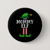 Mommy Elf Matching Family Christmas Party  Ronde Button 5,7 Cm (Voorkant)