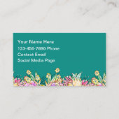 Mommy Floral Cute Contact Cards Visitekaartje (Voorkant)