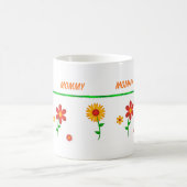 MOMMY FLOWERED PERSONALIZED MUG KOFFIEMOK (Center)