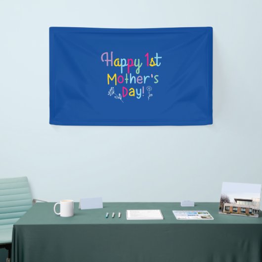 Mommy Gift Happy First Mother's Day Spandoek (Beurs)