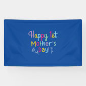 Mommy Gift Happy First Mother's Day Spandoek (Horizontaal)