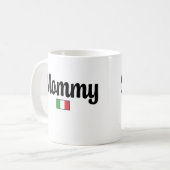 Mommy Italian Flag Mug Koffiemok (Voorkant links)