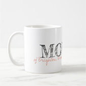 MOMMY Kinder Namen Keepsake Modern Typografie Swee Koffiemok (Links)