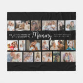 Mommy Memorial 18 Photo Collage Fleece Deken (Voorkant (Horizontaal))