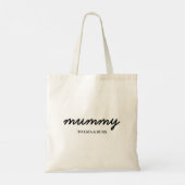 Mommy | Modern Mom Custom Kids Names Design Tote Bag (Achterkant)