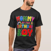 Mommy Of The Birthday Boy Melon Family Matching Fu T-shirt (Voorkant)