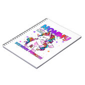 Mommy of the Birthday Princess Girl Flossing Unico Notitieboek (Linkerzijde)