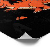 Mommy Of The One-a-saurus 2nd Birthday Dinosaur Pa Poster (Hoek)