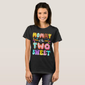 Mommy Of The Two Sweet Donut 2nd Birthday Girl  T-shirt (Voorkant volledig)