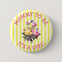 MOMMY om Button van roze Baby shower te zijn