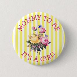 MOMMY om Button van roze Baby shower te zijn