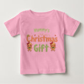 Mommy’s Christmas Gift Baby Shirt | Cute Holiday (Voorkant)