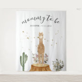 Mommy to be alpaca backdrop wandkleed (Voorkant)