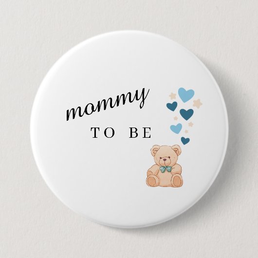Mommy To Be Baby Shower Button (Voorkant)