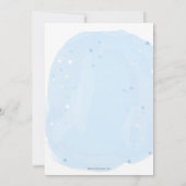 Mommy to Be Blue Its a Boy Baby Shower Invitation Kaart (Achterkant)