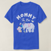 Mommy To Be Elephant Baby Shower Mothers Day  T-shirt (Design voorkant)