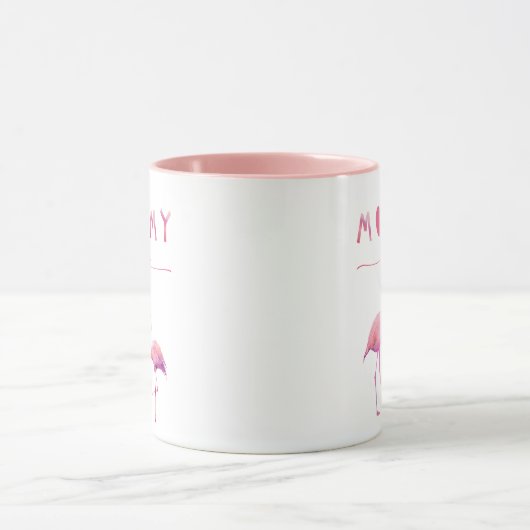 Mommy to Be Flamingo Baby Shower Mug Mok (Midden)