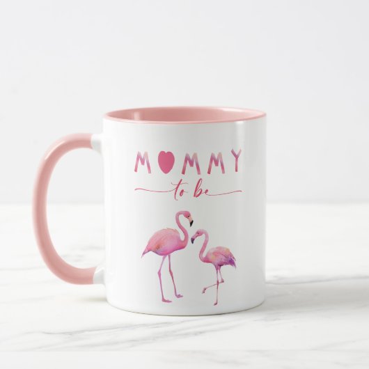 Mommy to Be Flamingo Baby Shower Mug Mok (Links)
