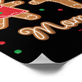 Mommy To Be Gender Reveal Gingerbread T Shirt  Poster (Hoek)