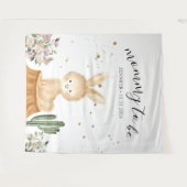 Mommy to be rabbit bunny backdrop wandkleed (Voorkant (horizontaal))