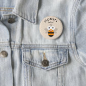 Mommy to Bee, Baby Shower Honey Bee Button (In situ)