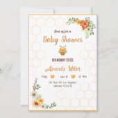 Mommy To Bee Baby Shower Invitation Card Kaart (Voorkant)