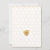 Mommy To Bee Baby Shower Invitation Card Kaart (Achterkant)