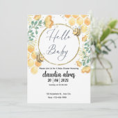 Mommy to Bee Baby Shower Invitation  Kaart (Staand voorkant)