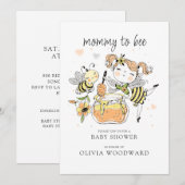 Mommy To Bee Baby Shower Kaart (Voorkant / Achterkant)