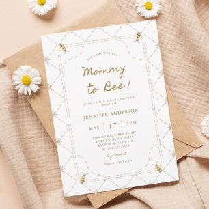 Mommy To Bee Baby Shower Kaart