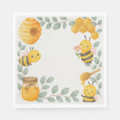 Mommy to Bee Baby Shower Luncheon Napkin Servet (Voorkant)