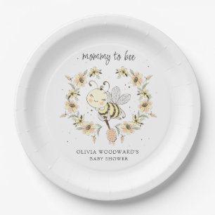Mommy To Bee Baby Shower Papieren Bordje