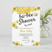 Mommy-to-Bee Baby shower per post Kaart (Staand voorkant)