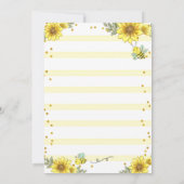 Mommy-to-Bee Baby shower per post Kaart (Achterkant)