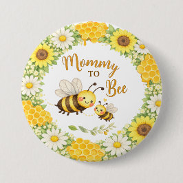Mommy to Bee Baby Shower Ronde Button 7,6 Cm