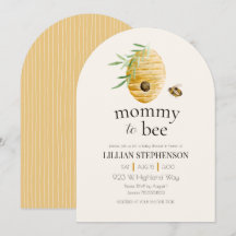 Mommy To Bee Bumblebee Yellow Baby Shower