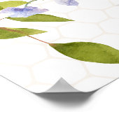 Mommy to Bee Floral Bridal Shower Welcome Poster (Hoek)