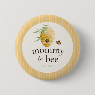 Mommy To Bee Hommage aan de Bij Baby Shower Famili Ronde Button 5,7 Cm