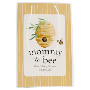 Mommy To Bee Hommeltje Honing Gele Baby Shower Medium Cadeauzakje