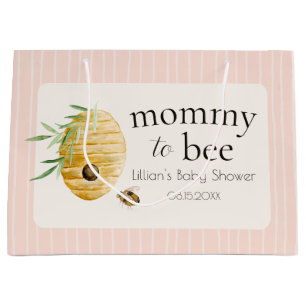 Mommy To Bee Hommeltje Roze Meisje Baby Shower Groot Cadeauzakje