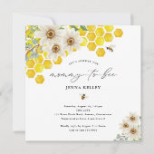 Mommy to Bee, Honey Bee & Daisies Baby Shower (Voorkant)