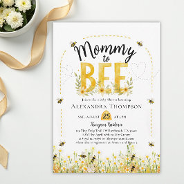Mommy to Bee Wildflowers Floral Arch Baby Shower Kaart
