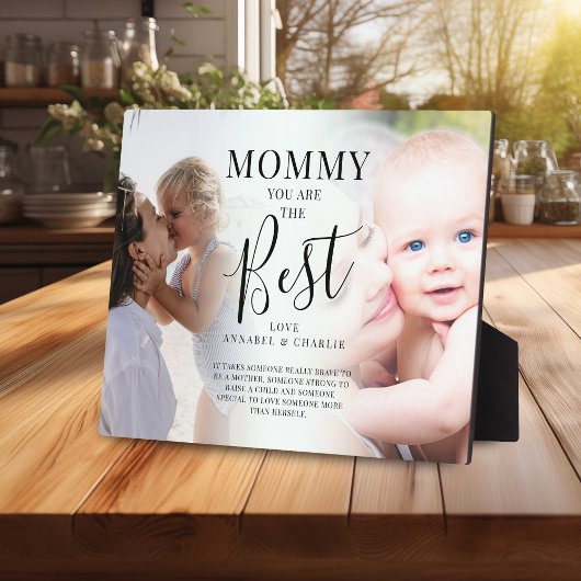 'MOMMY' u bent de Beste Foto's Naam & Citaat Fotoplaat