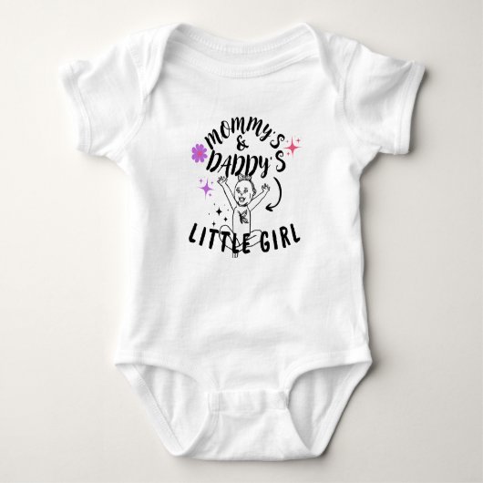 Mommy's & Daddy's Little Girl Romper (Voorkant)
