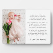 Mommys First Moederdag Fotoplaat (voorkant)