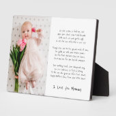 Mommys First Moederdag Fotoplaat (Zijkant)