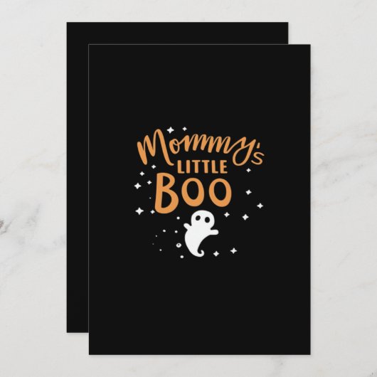 Mommys Little Boo Halloween Classic Design Feestdagenkaart (Voorkant / Achterkant)