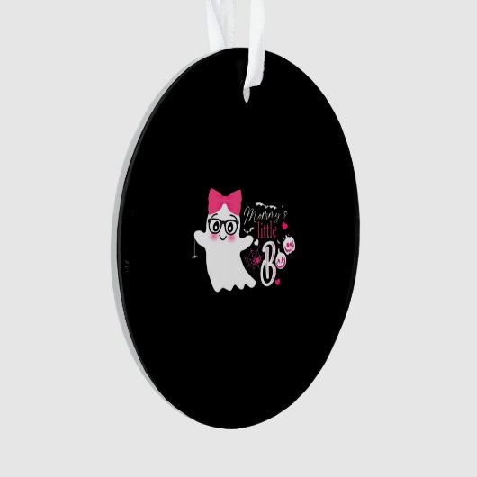 Mommys Little Boo Halloween Classic Design Ornament (voorkant)